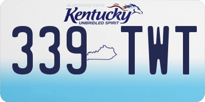 KY license plate 339TWT