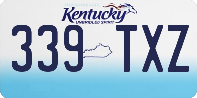 KY license plate 339TXZ