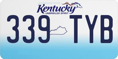 KY license plate 339TYB