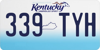 KY license plate 339TYH