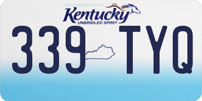 KY license plate 339TYQ