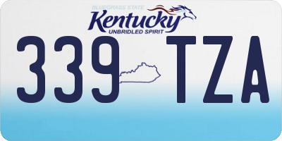 KY license plate 339TZA