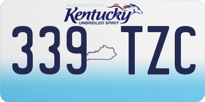 KY license plate 339TZC