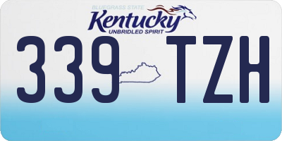 KY license plate 339TZH