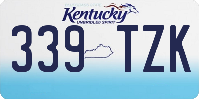 KY license plate 339TZK