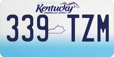 KY license plate 339TZM