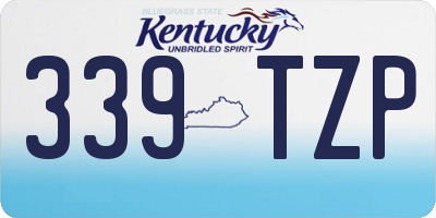 KY license plate 339TZP