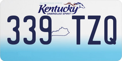KY license plate 339TZQ