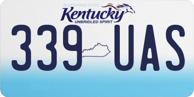 KY license plate 339UAS