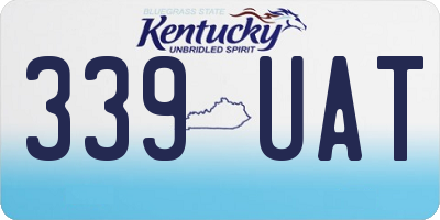 KY license plate 339UAT