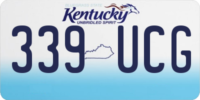 KY license plate 339UCG