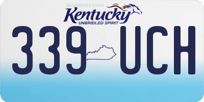 KY license plate 339UCH