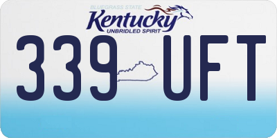 KY license plate 339UFT