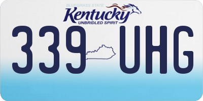 KY license plate 339UHG