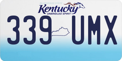 KY license plate 339UMX