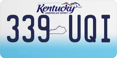 KY license plate 339UQI