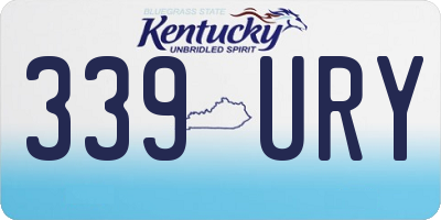 KY license plate 339URY