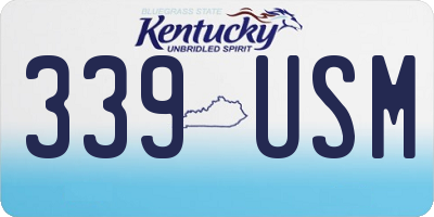 KY license plate 339USM