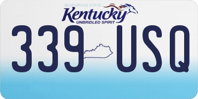 KY license plate 339USQ