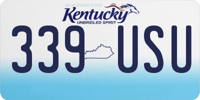 KY license plate 339USU