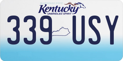 KY license plate 339USY