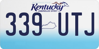 KY license plate 339UTJ