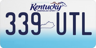 KY license plate 339UTL