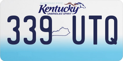 KY license plate 339UTQ