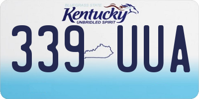 KY license plate 339UUA
