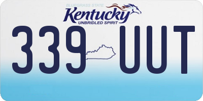 KY license plate 339UUT