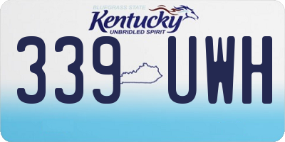 KY license plate 339UWH