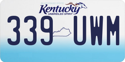 KY license plate 339UWM