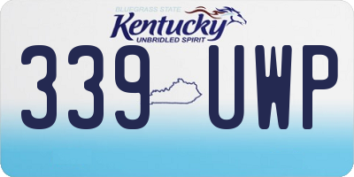 KY license plate 339UWP