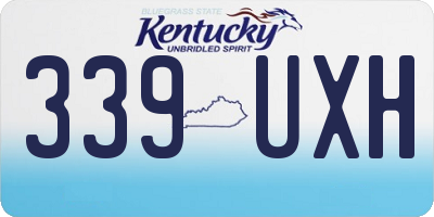 KY license plate 339UXH