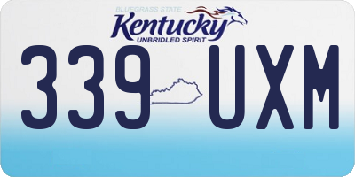 KY license plate 339UXM