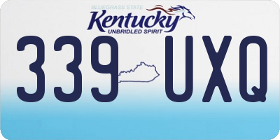 KY license plate 339UXQ