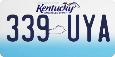KY license plate 339UYA