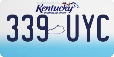 KY license plate 339UYC