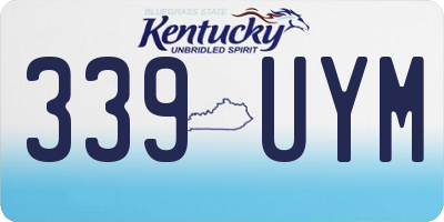 KY license plate 339UYM