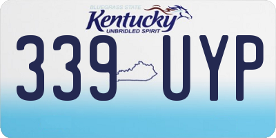 KY license plate 339UYP