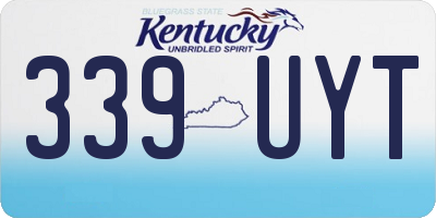 KY license plate 339UYT