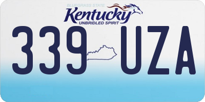 KY license plate 339UZA