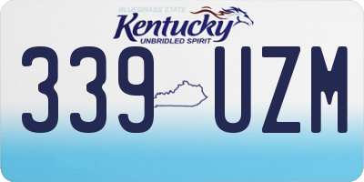 KY license plate 339UZM