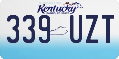 KY license plate 339UZT