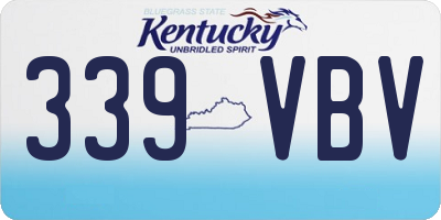 KY license plate 339VBV