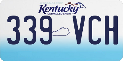 KY license plate 339VCH
