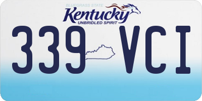 KY license plate 339VCI