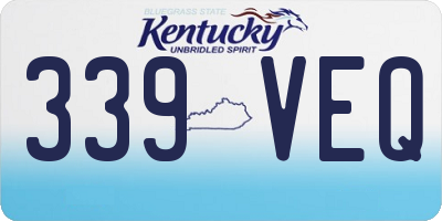 KY license plate 339VEQ