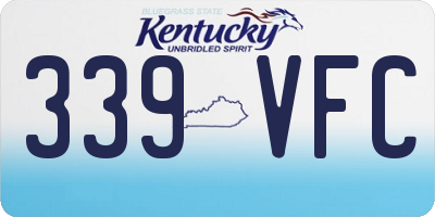 KY license plate 339VFC