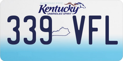KY license plate 339VFL
